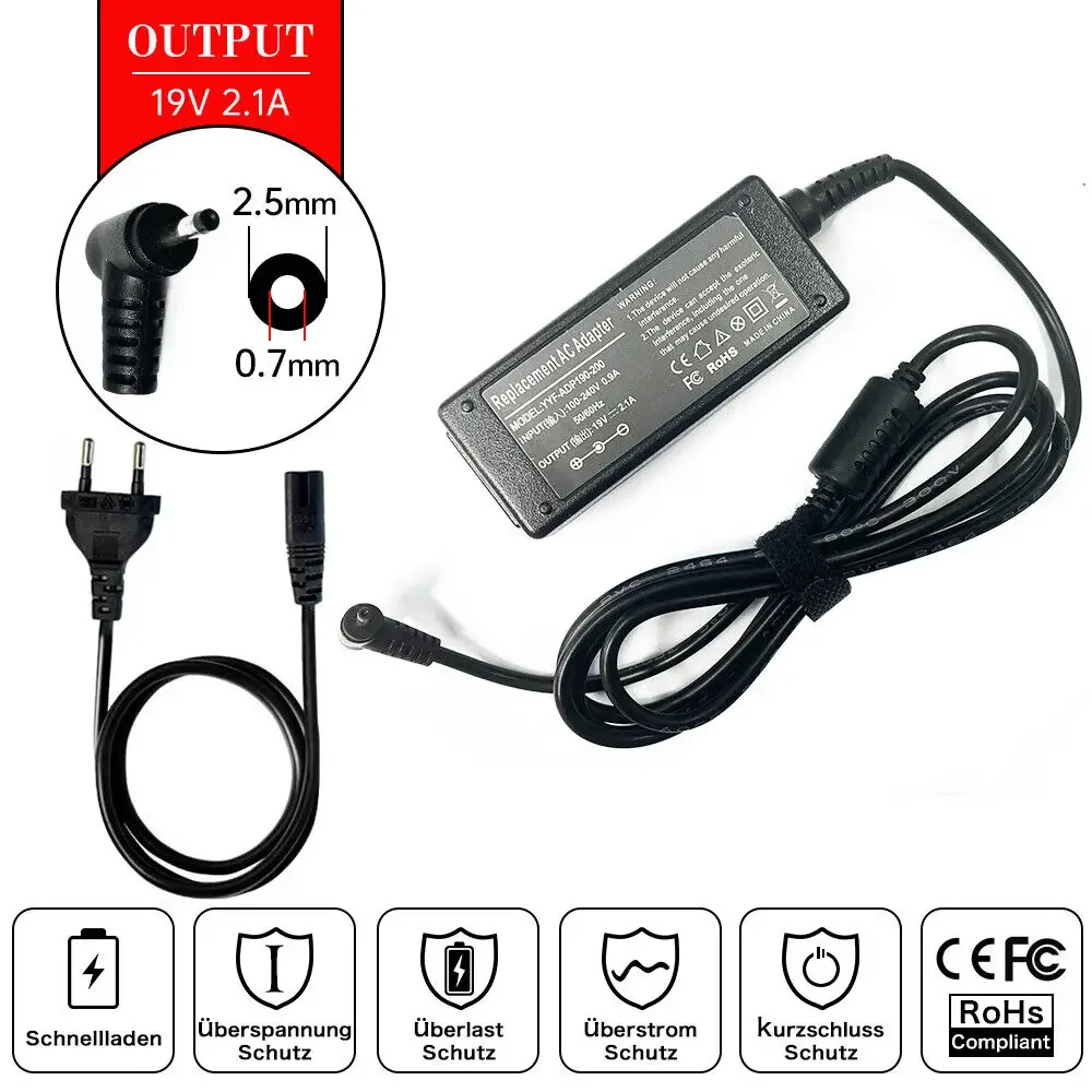 19V 2.1A 2.5mm*0.7mm Laptop AC - Laptop Accessories Shop recension och pris