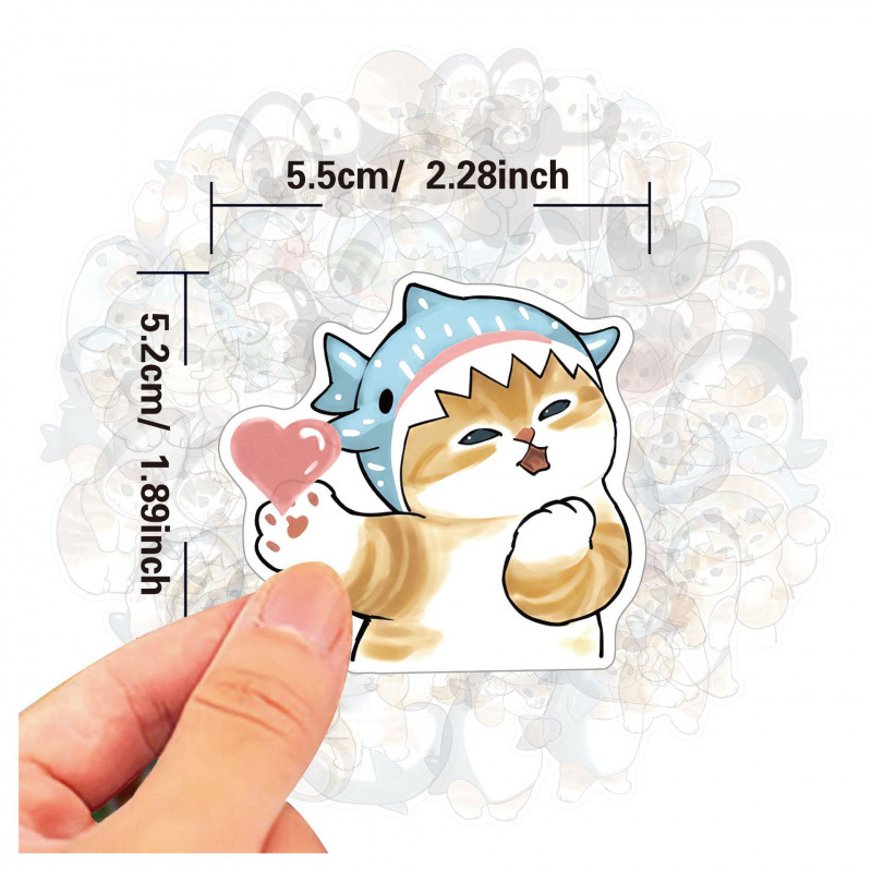 Mofusand Cute Stickers for  Fu - Laptop Accessories Aesthetic recension och pris