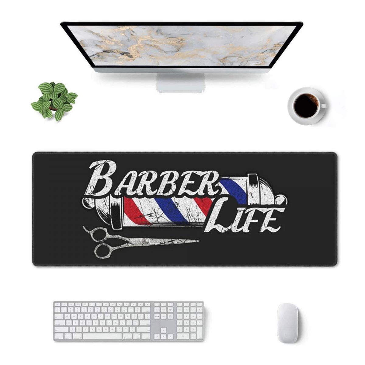 Large Mouse Pad Barber Shop Si - Laptop Accessories Shop recension och pris