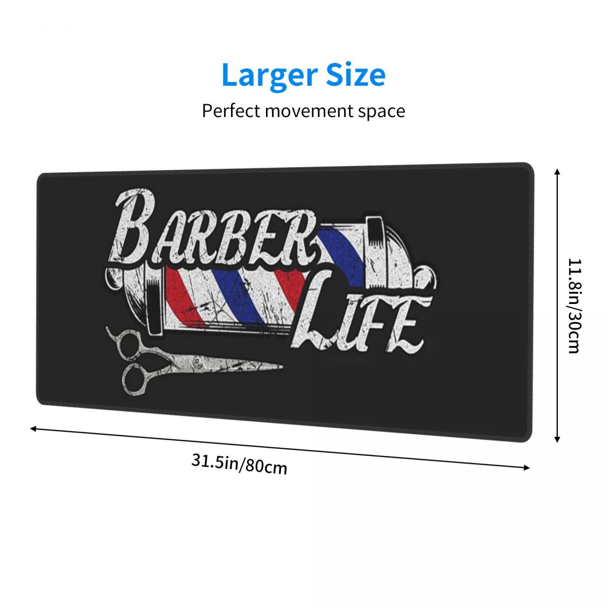 Large Mouse Pad Barber Shop Si - Laptop Accessories Shop recension och pris
