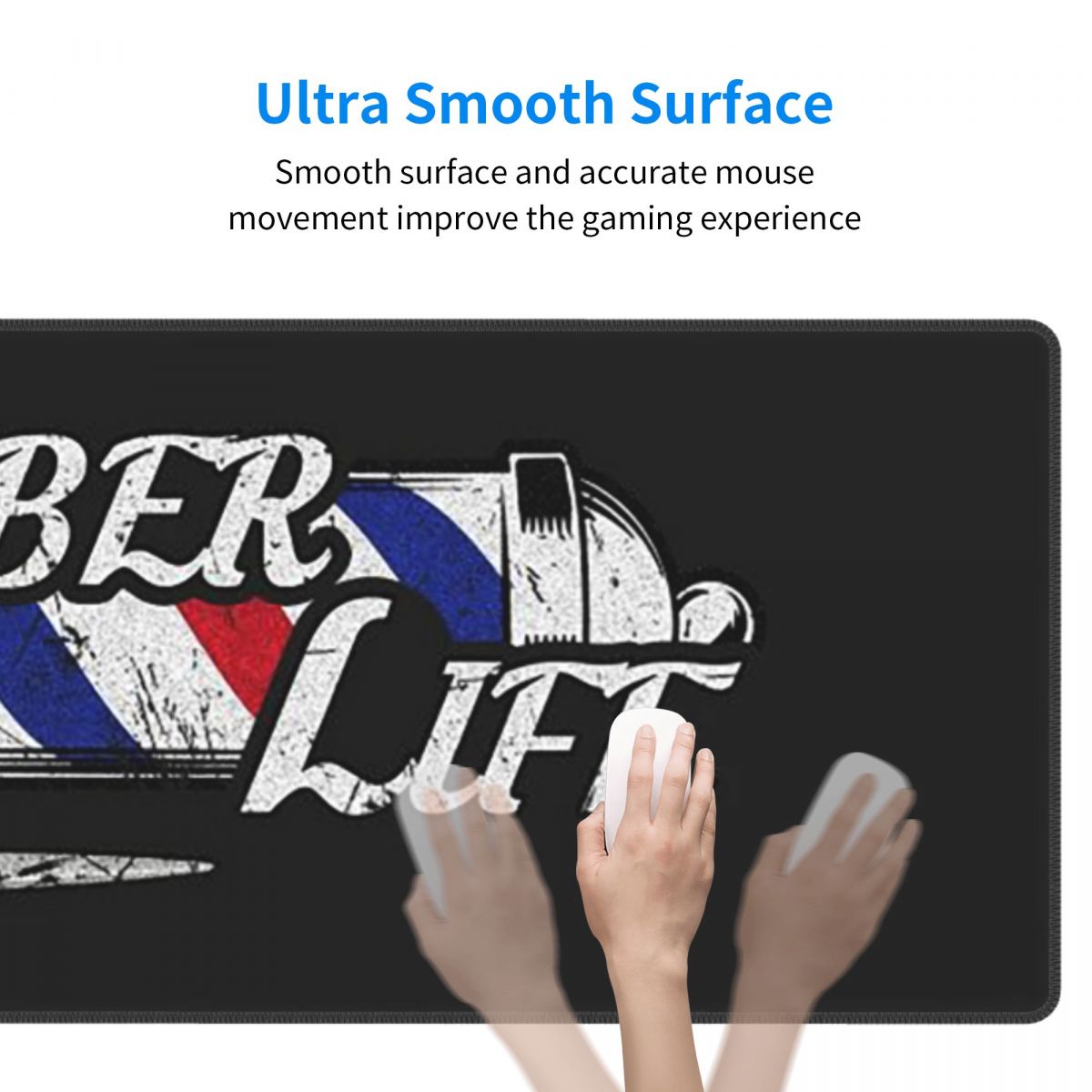 Large Mouse Pad Barber Shop Si - Laptop Accessories Shop recension och pris