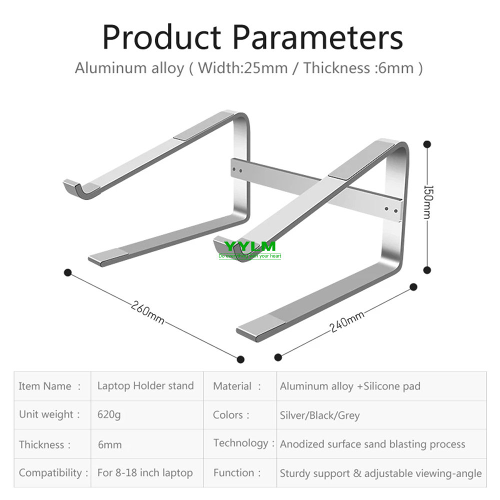 Aluminum Laptop Stand Notebook - Laptop Accessories Distributor recension och pris