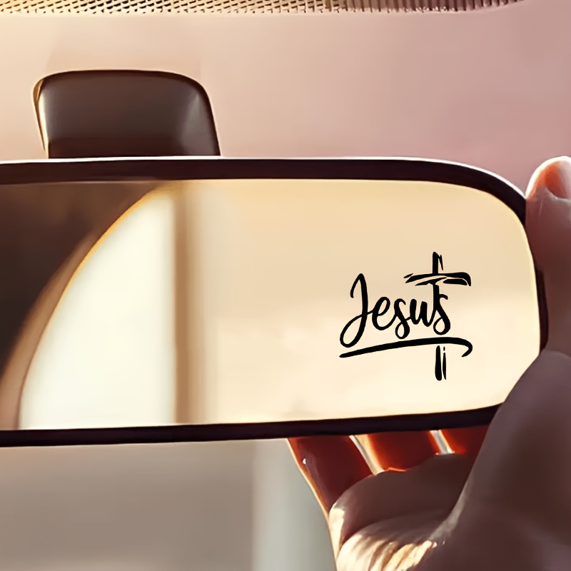 Jesus Cross Car Rearview Mirro - Laptop Accessories Aesthetic recension och pris