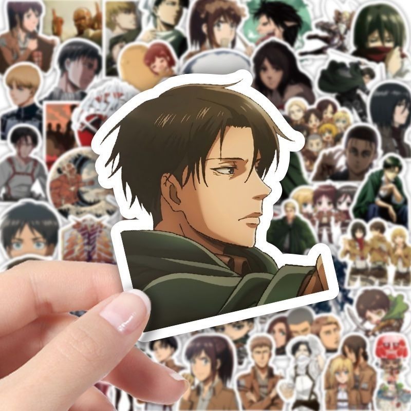 60Pcs Attack on Titan Anime St - Laptop Accessories Aesthetic recension och pris