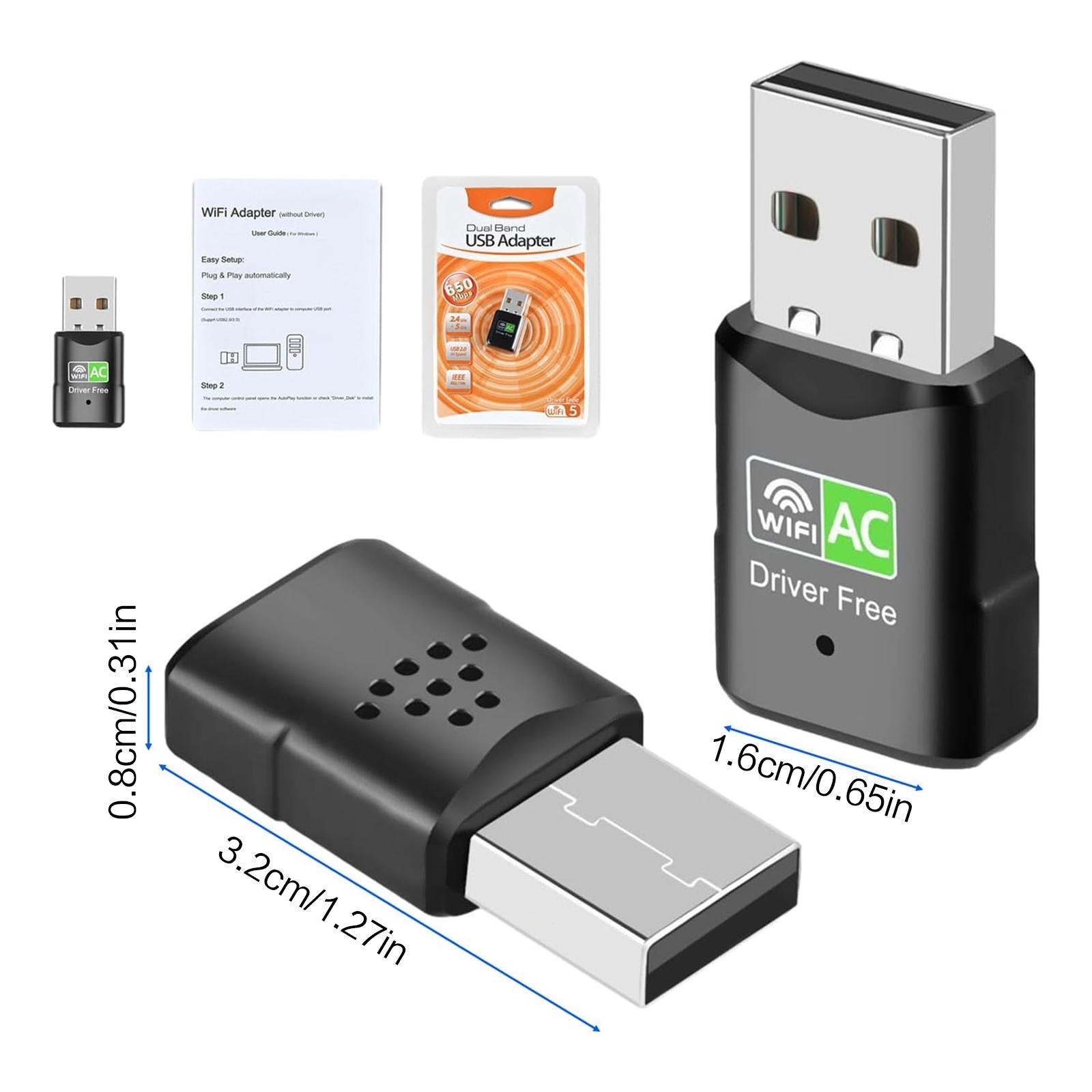 AC600 USB WiFi Adapter, Dual B - Laptop Accessories Distributor recension och pris