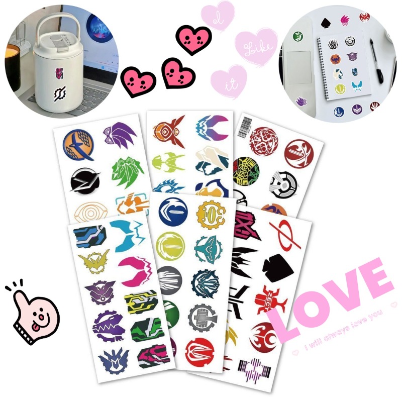60 Sheets Kamen Rider Logo Sti - Laptop Accessories Aesthetic recension och pris