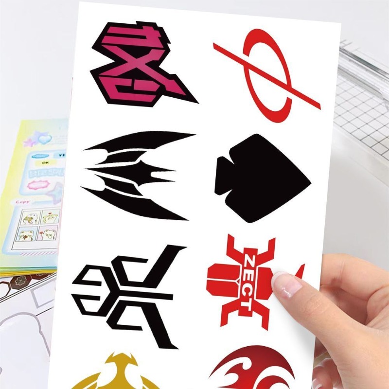 60 Sheets Kamen Rider Logo Sti - Laptop Accessories Aesthetic recension och pris